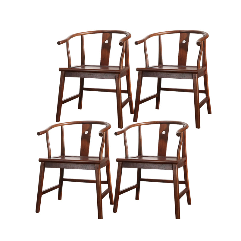 Traditional Dining Side Chair Arm Solid Wood Dining Side Chairs
