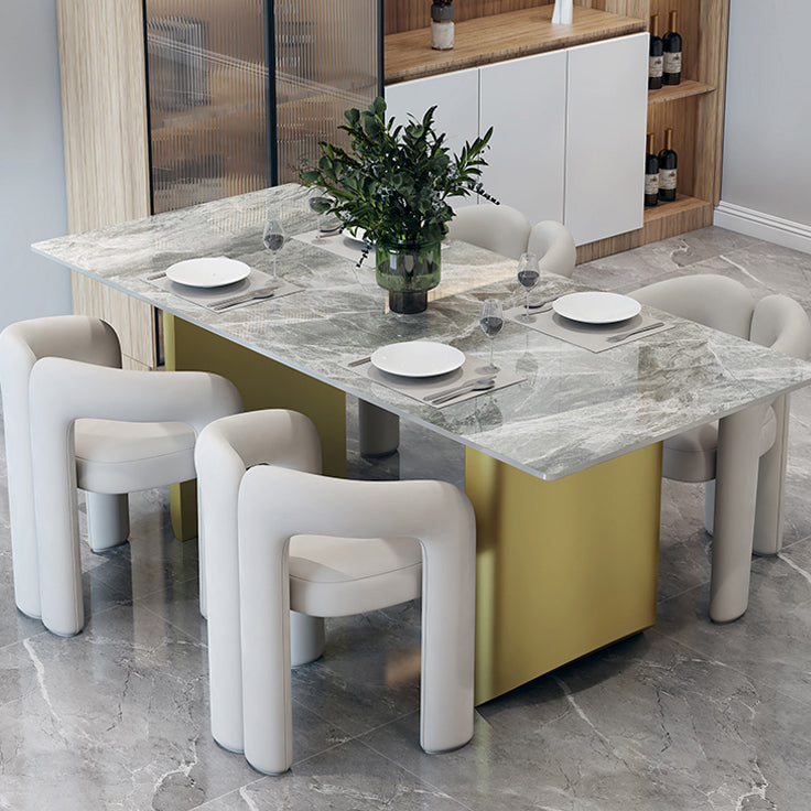 Contemporary Wood Dining Room Chair Velvet Side Chair for Home Use