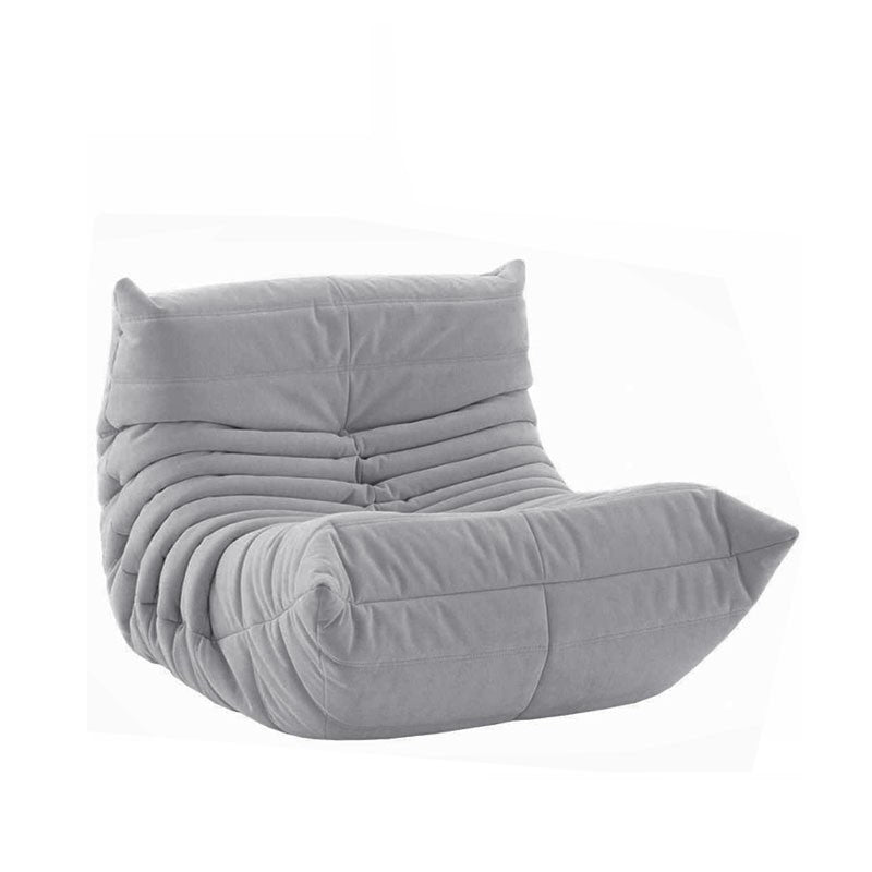 Mid-Century Modern Armless Accent Chair Microfiber Accent Room Chair for Living Room