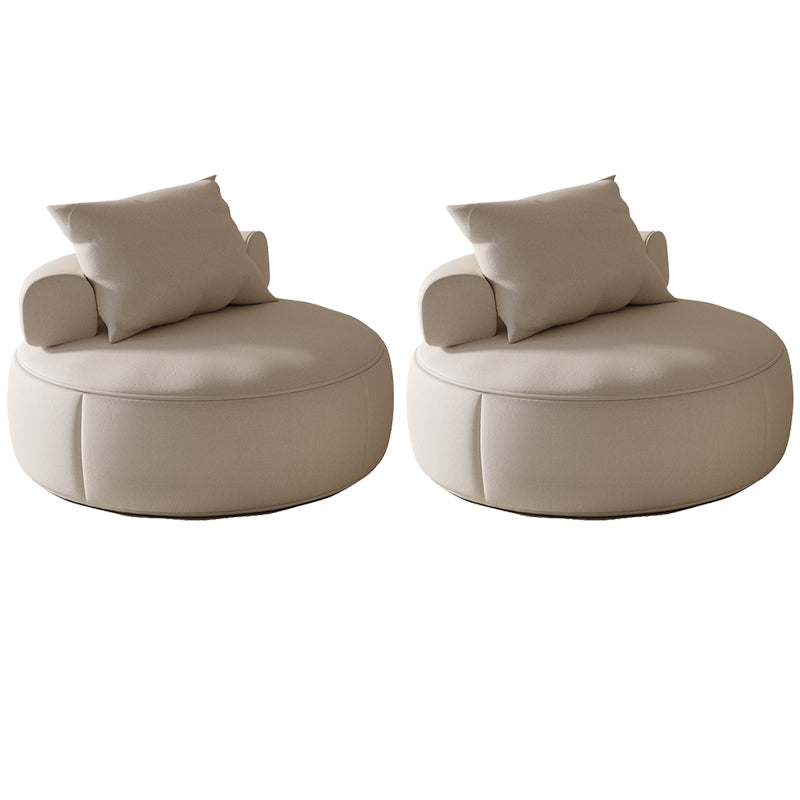 Mid-Century Modern Armless Accent Chair Fixed Back Accent Room Chair for Living Room