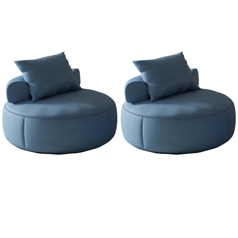 Mid-Century Modern Armless Accent Chair Fixed Back Accent Room Chair for Living Room