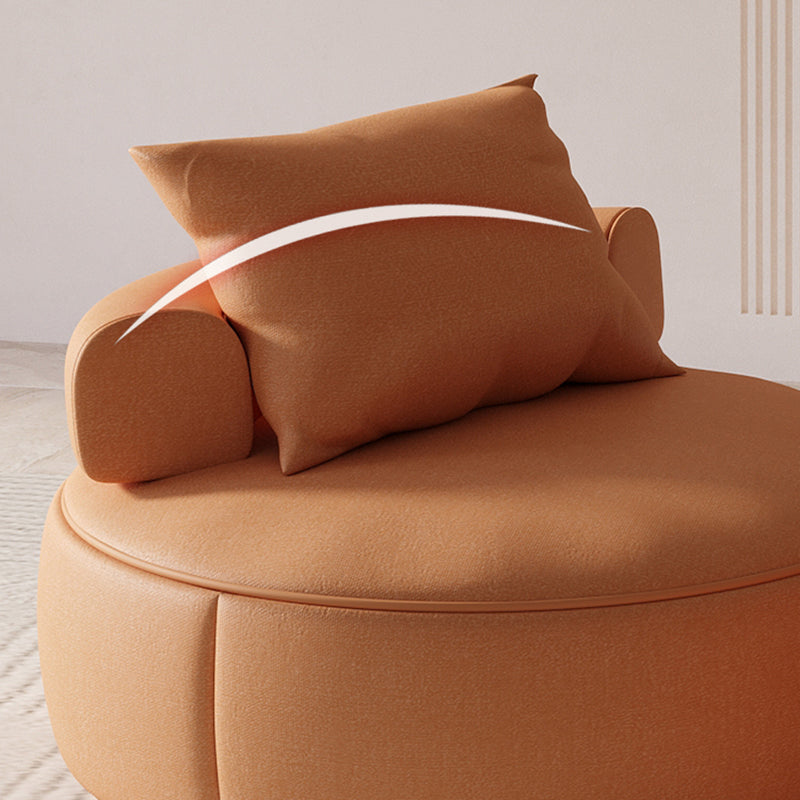 Mid-Century Modern Armless Accent Chair Fixed Back Accent Room Chair for Living Room