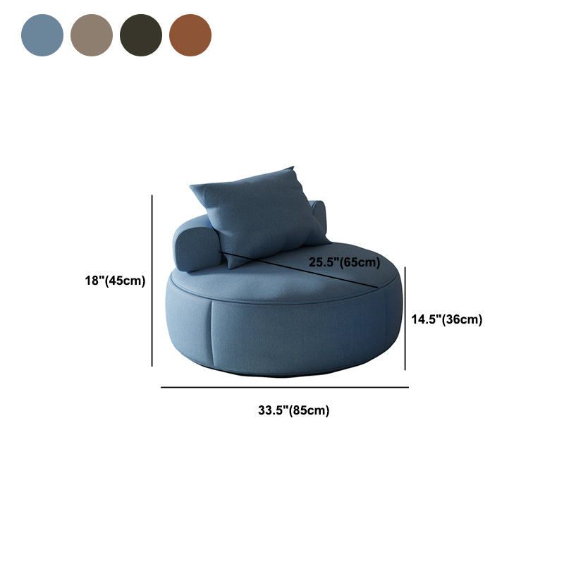 Mid-Century Modern Armless Accent Chair Fixed Back Accent Room Chair for Living Room