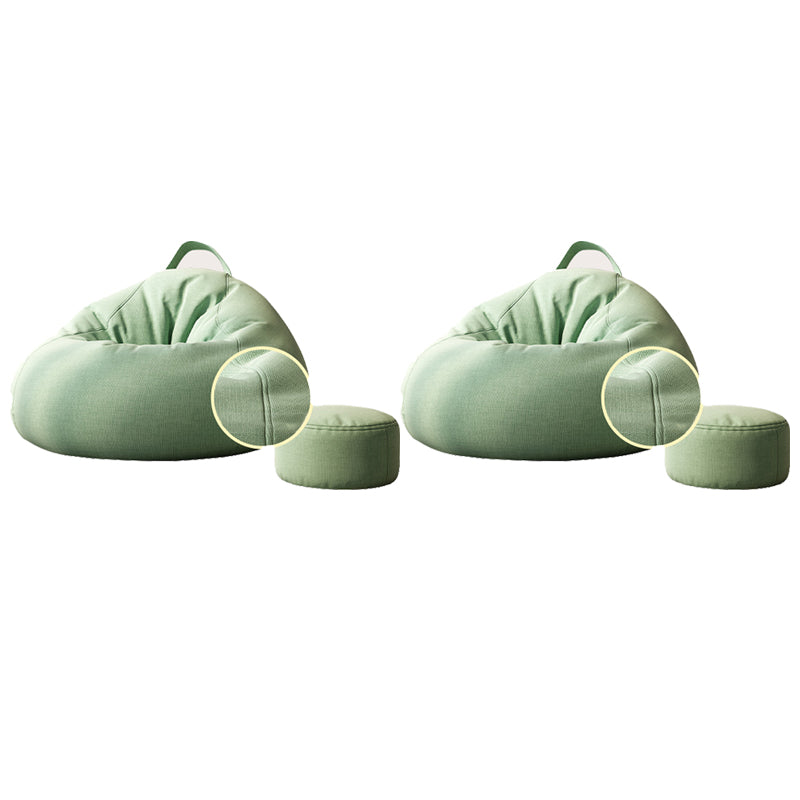 Contemporary Style Single Sofa Chair Fixed Back Armless Chair for Bedroom