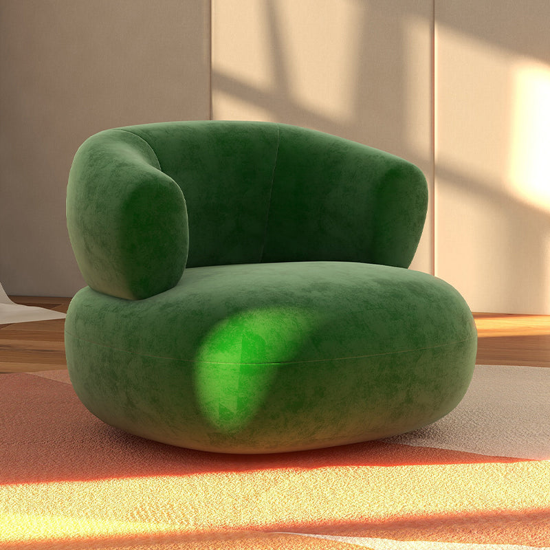 Mid-Century Modern Armless Accent Chair Leather Accent Room Chair for Living Room