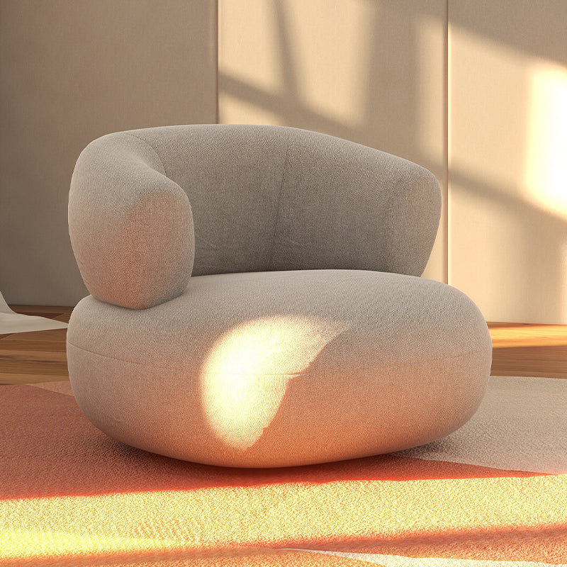 Mid-Century Modern Armless Accent Chair Leather Accent Room Chair for Living Room