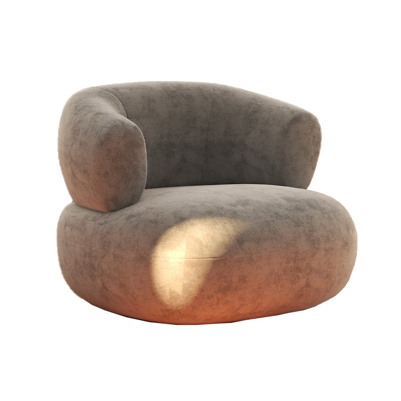 Mid-Century Modern Armless Accent Chair Leather Accent Room Chair for Living Room