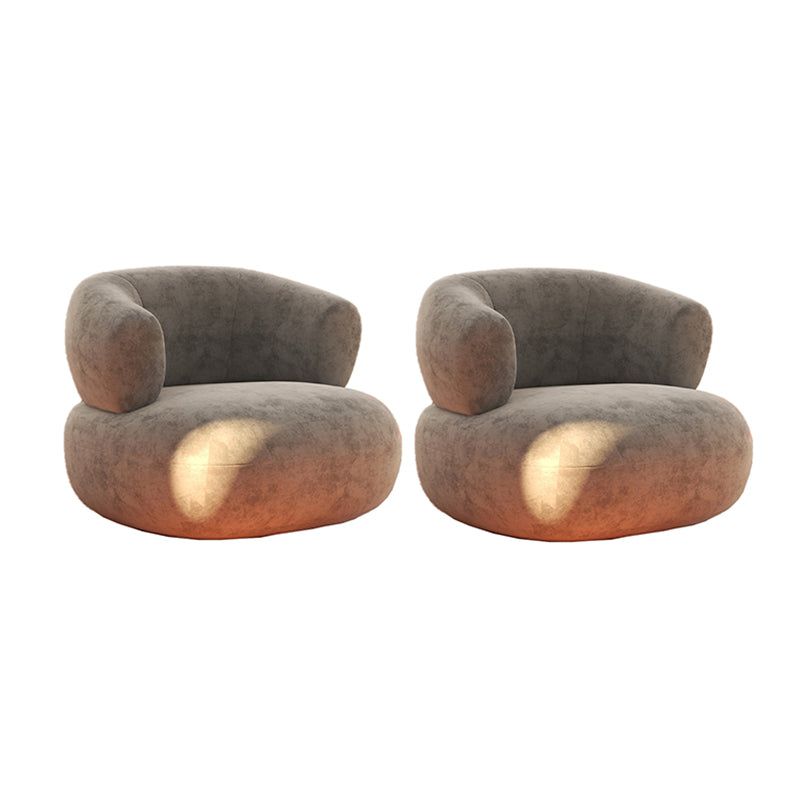 Mid-Century Modern Armless Accent Chair Leather Accent Room Chair for Living Room