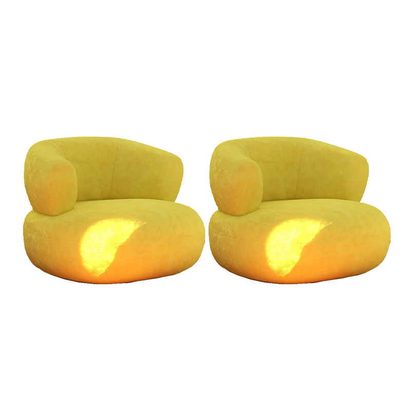 Mid-Century Modern Armless Accent Chair Leather Accent Room Chair for Living Room