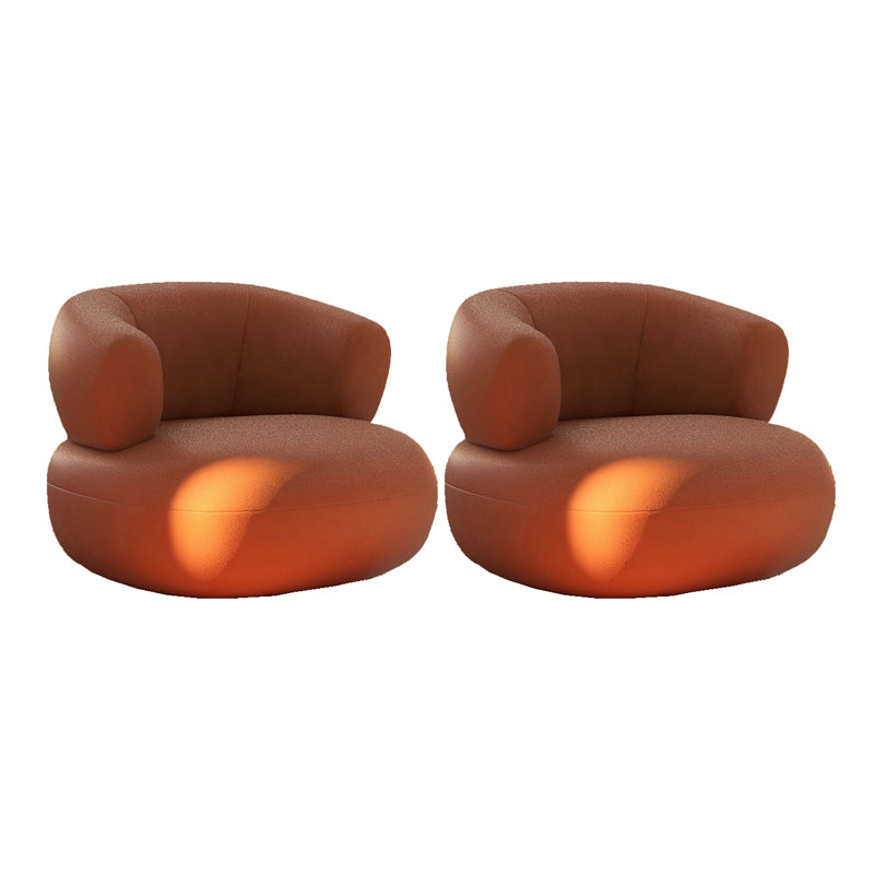 Mid-Century Modern Armless Accent Chair Leather Accent Room Chair for Living Room