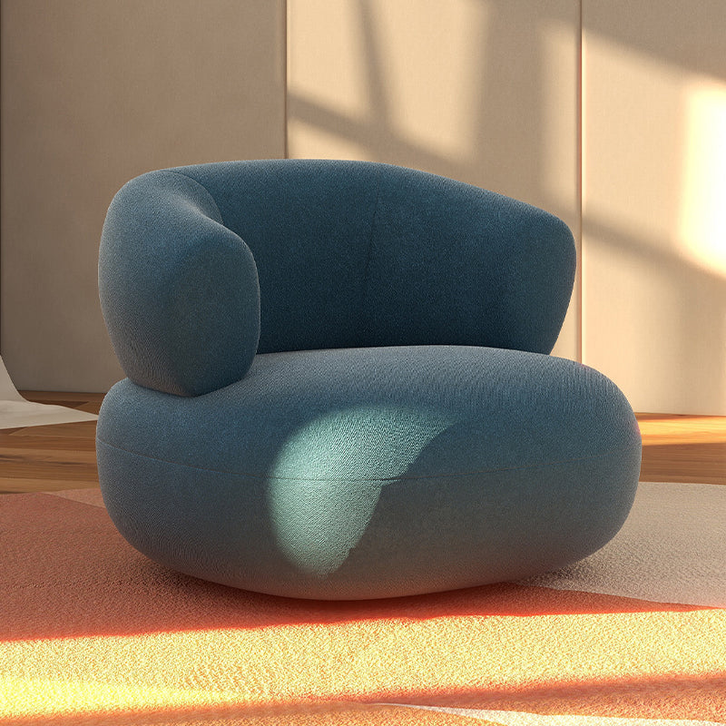 Mid-Century Modern Armless Accent Chair Leather Accent Room Chair for Living Room