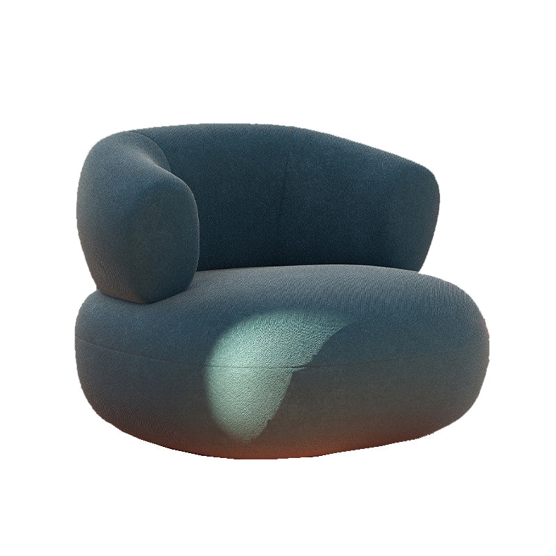 Mid-Century Modern Armless Accent Chair Leather Accent Room Chair for Living Room