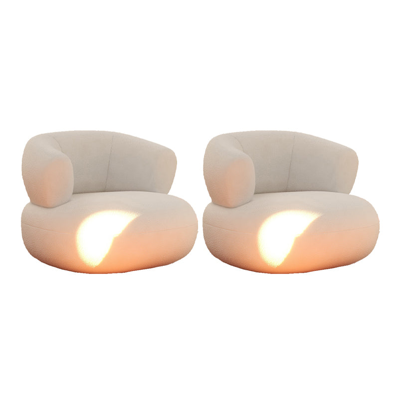 Mid-Century Modern Armless Accent Chair Leather Accent Room Chair for Living Room