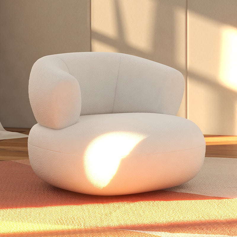 Mid-Century Modern Armless Accent Chair Leather Accent Room Chair for Living Room