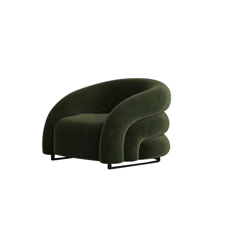34.65" Wide Contemporary Style Single Sofa Chair Microfiber Arm Chair