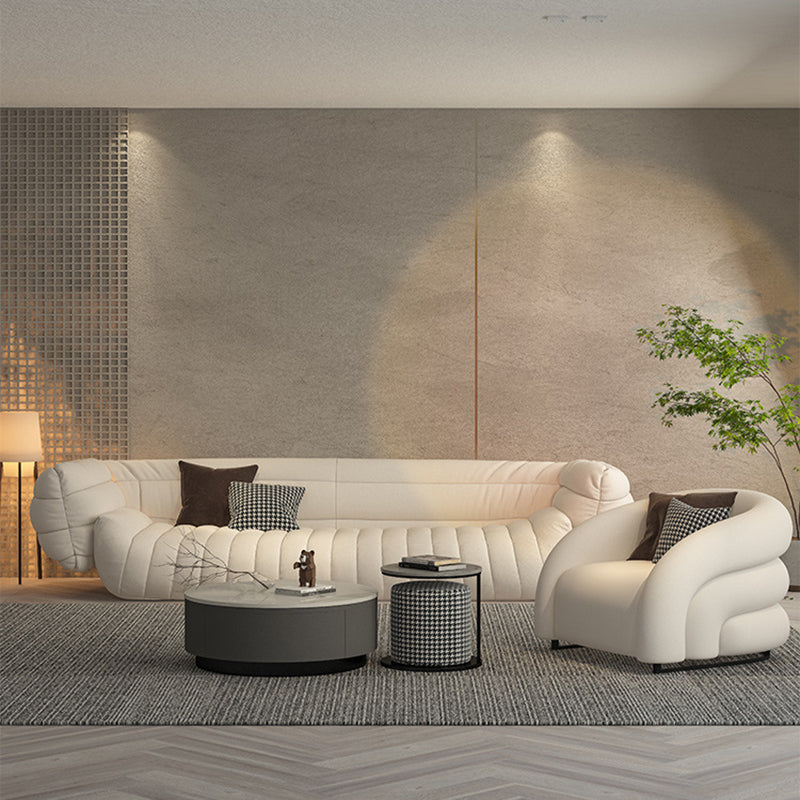 34.65" Wide Contemporary Style Single Sofa Chair Microfiber Arm Chair