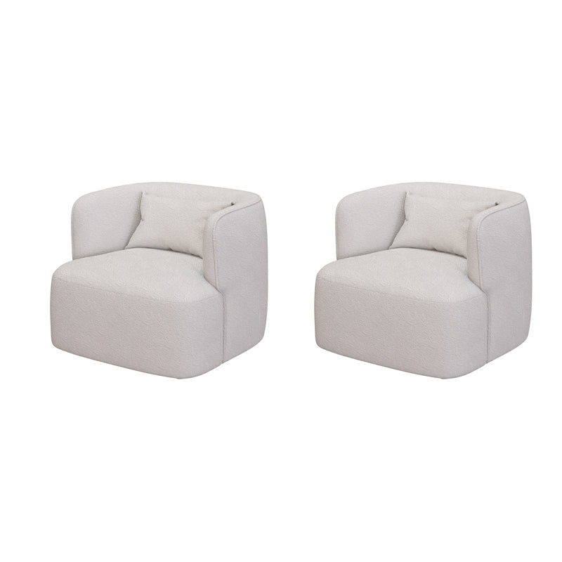 Contemporary 33.5"Wide Pillow Back Sponge Recessed Arms Chair