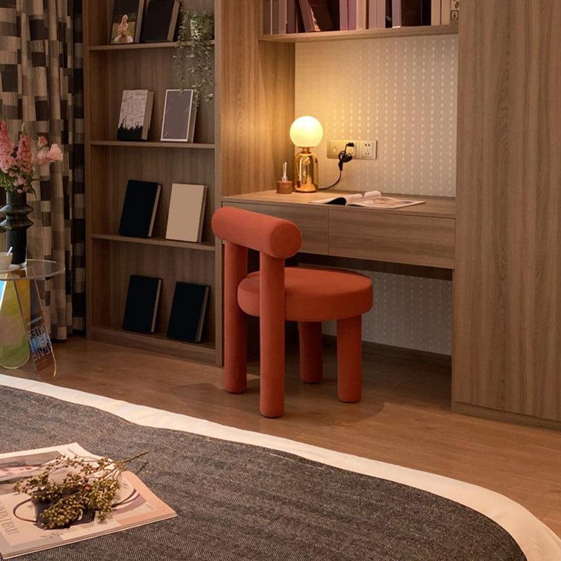 21.65" Wide Scandinavian Style Single Sofa Chair Fixed Back Accent Chair