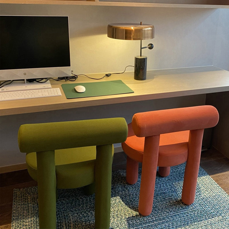 21.65" Wide Scandinavian Style Single Sofa Chair Fixed Back Accent Chair