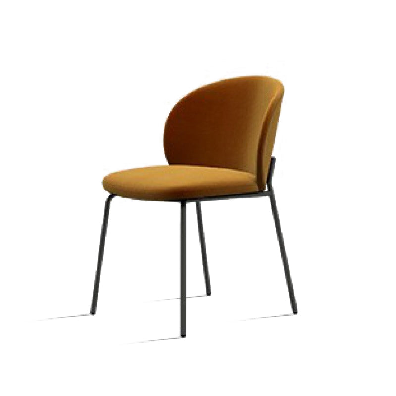 18.90" Wide Scandinavian Style Single Sofa Chair Fixed Back Armless Chair