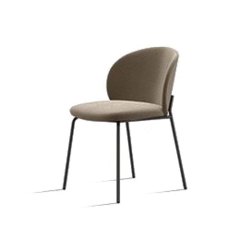 18.90" Wide Scandinavian Style Single Sofa Chair Fixed Back Armless Chair