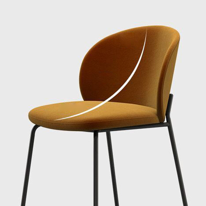 18.90" Wide Scandinavian Style Single Sofa Chair Fixed Back Armless Chair