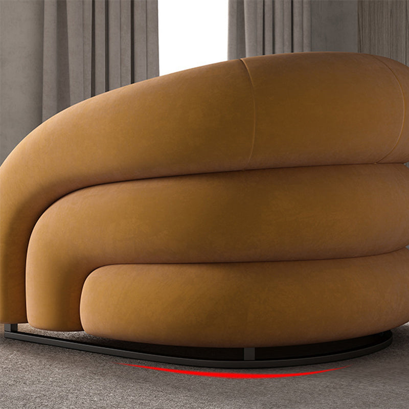 Nordic Style Fabric Armrest without Buffer Backrest Fabric Arm Chair