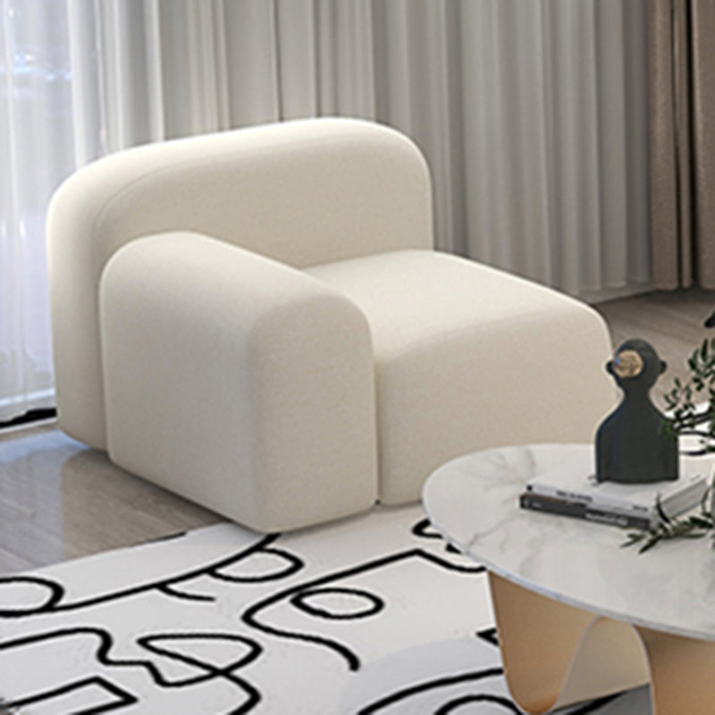 Wool Tight Back Sofa 39.37"W * 25.59" H in White for Living Room