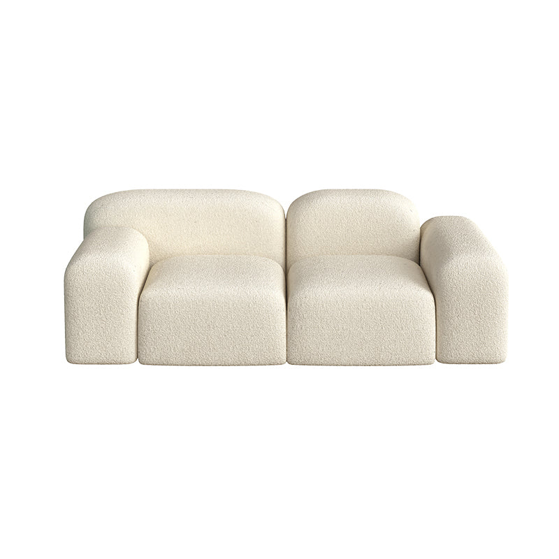 Wool Tight Back Sofa 39.37"W * 25.59" H in White for Living Room