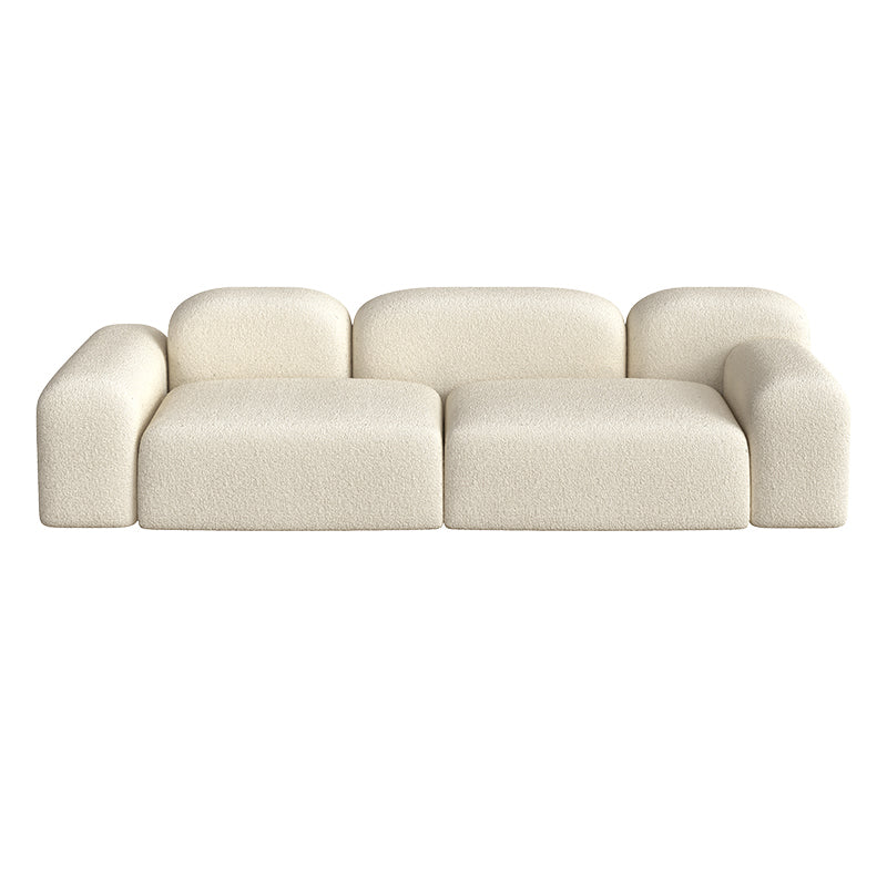 Wool Tight Back Sofa 39.37"W * 25.59" H in White for Living Room