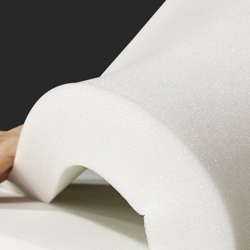 Tight Back Sofa Wool Curved Sofa in White for Living Room, Apartment