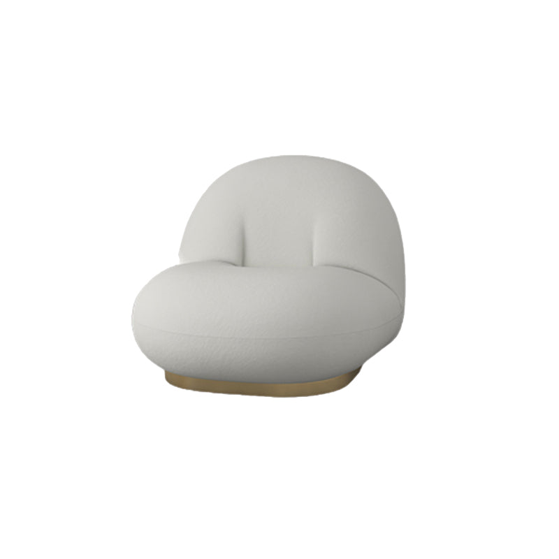 Contemporary Curved Sofa with Tight Back Standard Armless Sofa for Living Room