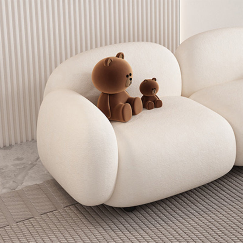 Modern Sofa with Tight Back and Square Arm for Living Room 27.56" High
