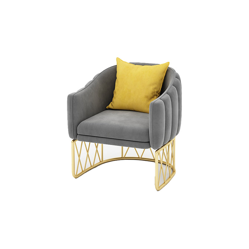 Modern Sloped Arm Sofa with Tight Back and Single Cushion Seat