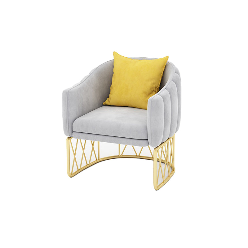 Modern Sloped Arm Sofa with Tight Back and Single Cushion Seat