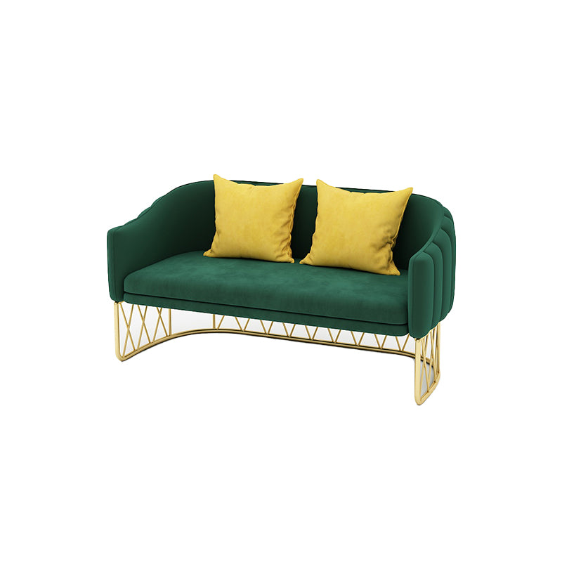 Modern Sloped Arm Sofa with Tight Back and Single Cushion Seat