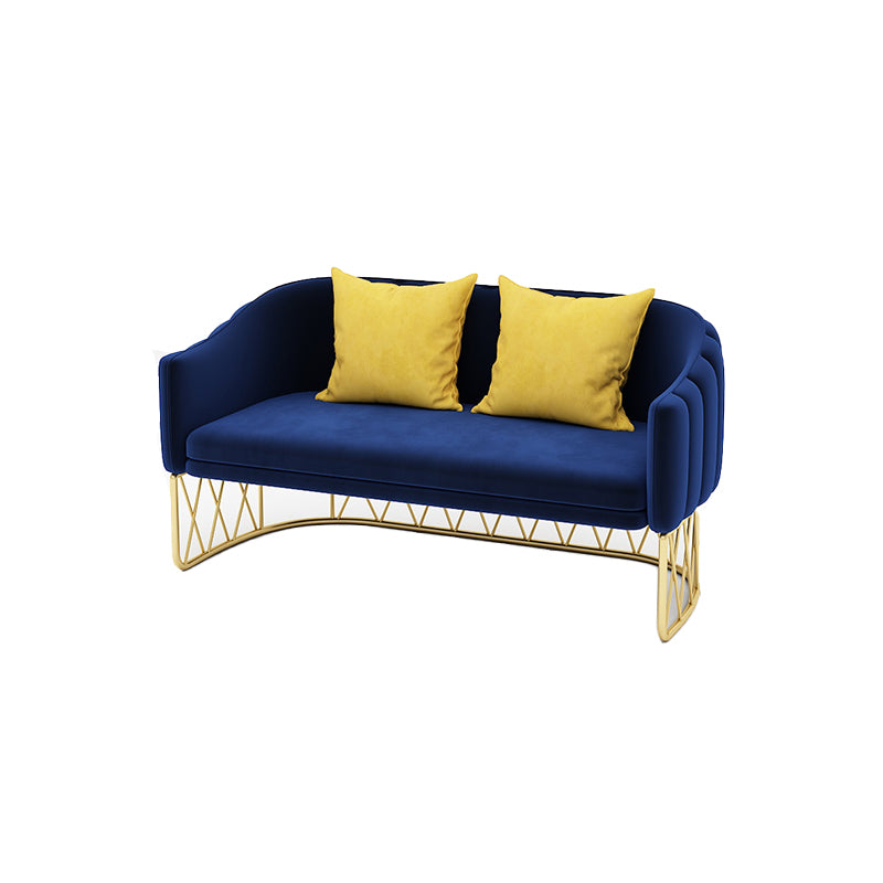 Modern Sloped Arm Sofa with Tight Back and Single Cushion Seat