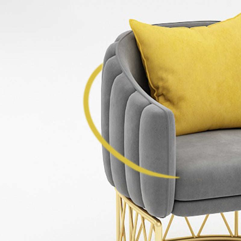 Modern Sloped Arm Sofa with Tight Back and Single Cushion Seat