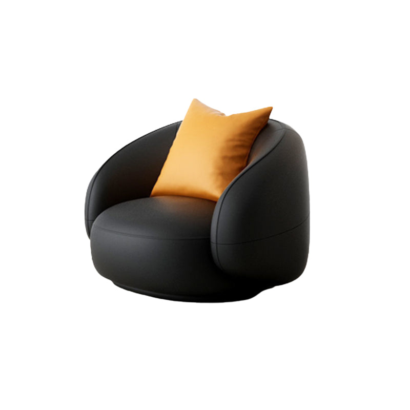 Contemporary Curved Sofa for Apartment with Tuxedo Arm Sofa 35.43" Wide