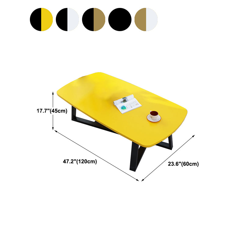 Cross Legs Coffee Table Rectangle Coffee Table for Living Room