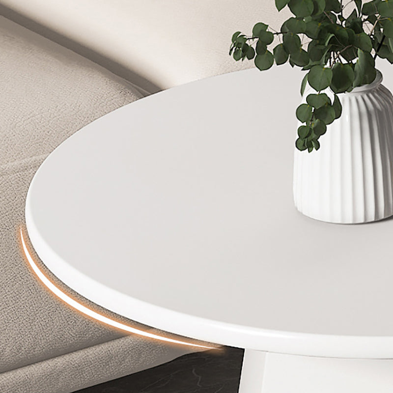 Iron Geometric Coffee Table Round Coffee Table for Living Room
