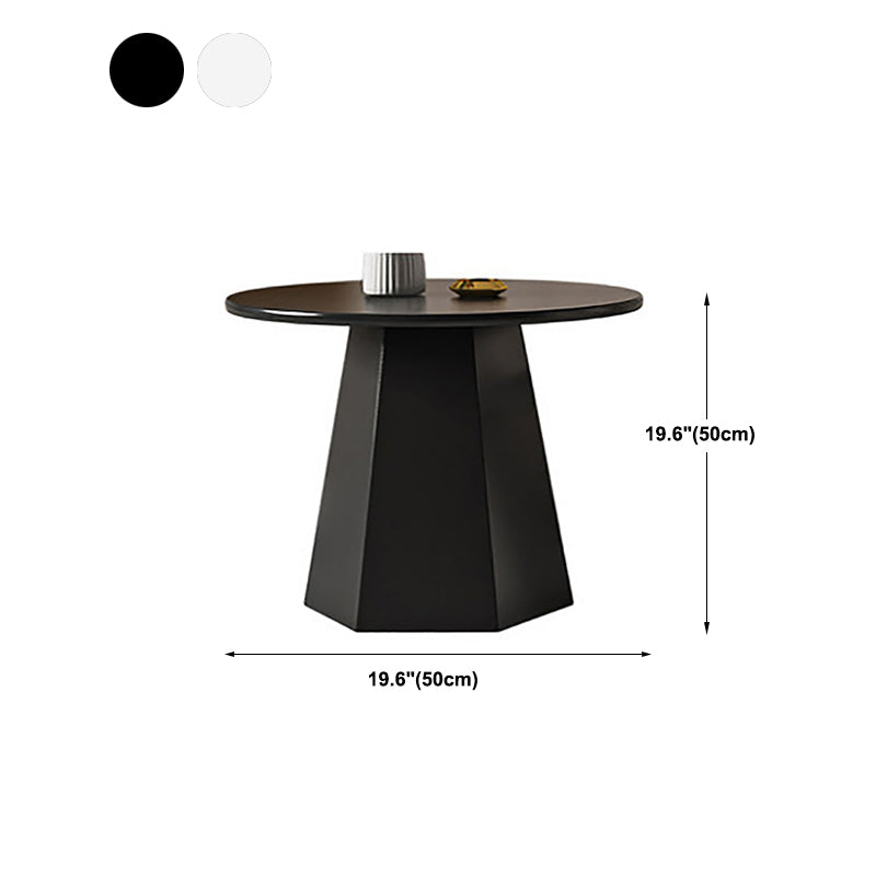 Iron Geometric Coffee Table Round Coffee Table for Living Room