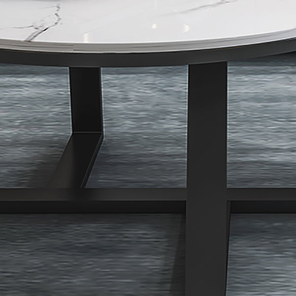 Slate Round Coffee Table Minimalist Round Coffee Table for Living Room
