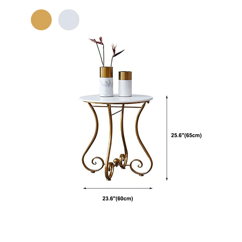 Iron Geometric Coffee Table Round Modern Minimalist Coffee Table