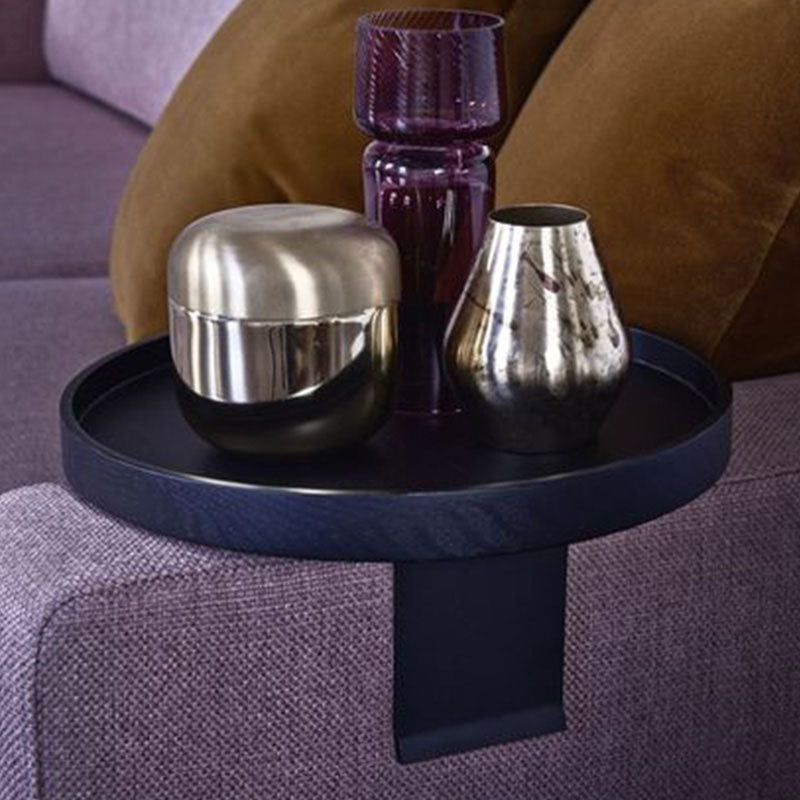 11.8 inch Wide Scandinavian Sofa Side Accent Table Round Side End Table