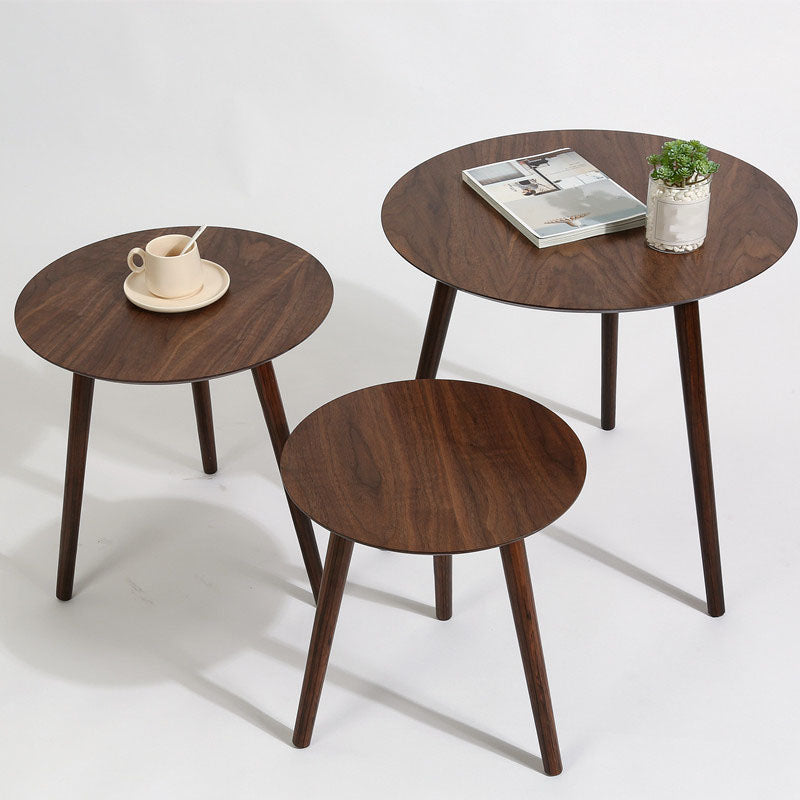 Scandinavian Sofa Side Accent Table Tri Pin Side Table Round Side End Table