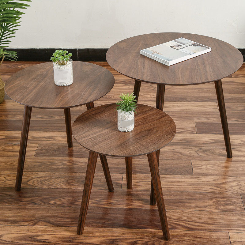 Scandinavian Sofa Side Accent Table Tri Pin Side Table Round Side End Table