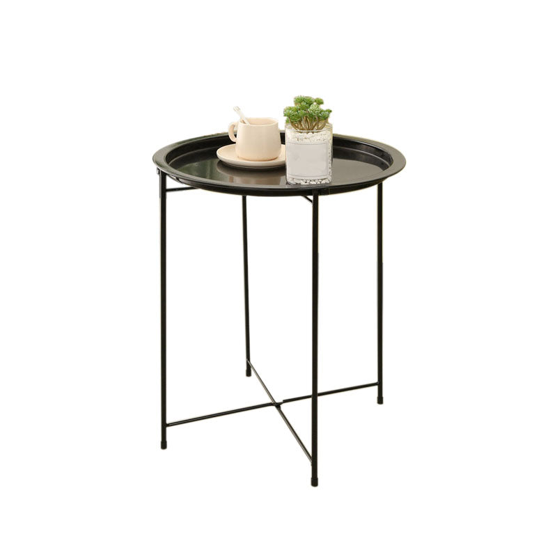 Medieval Modern Style Round Square Metal Table 4 Legs Base Side Table