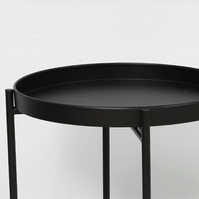 Medieval Modern Style Round Square Metal Table 4 Legs Base Side Table