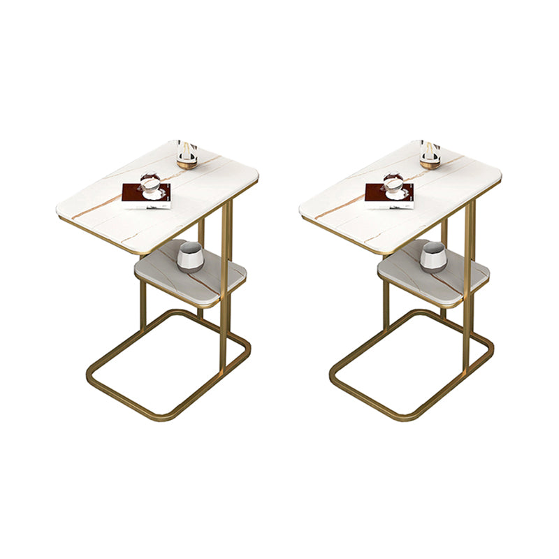 7.9"H Modern Style Side End Table Metal Frame Sofa Side Accent Table